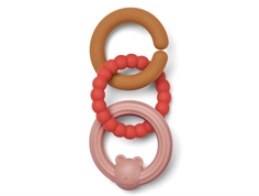 Liewood dusty raspberry multi mix play chain Anton silicone
